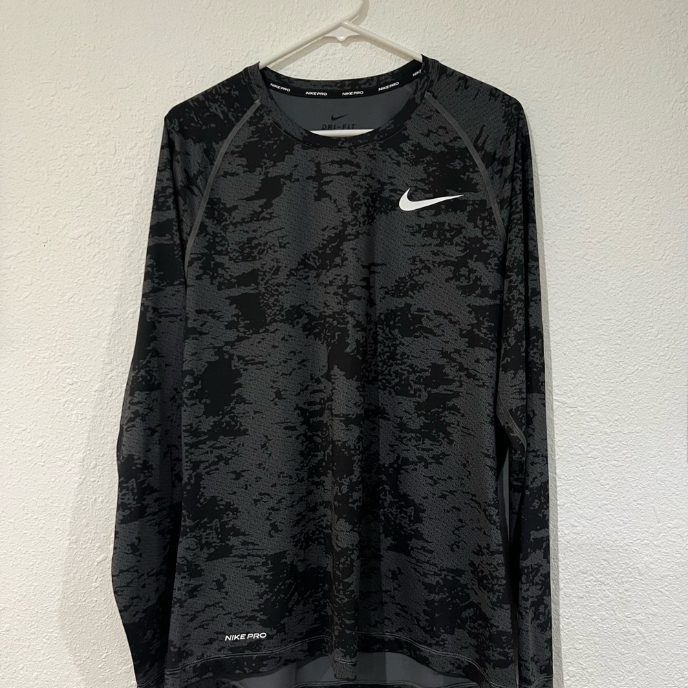 Nike Dri-FIT Black and Gray Shirt